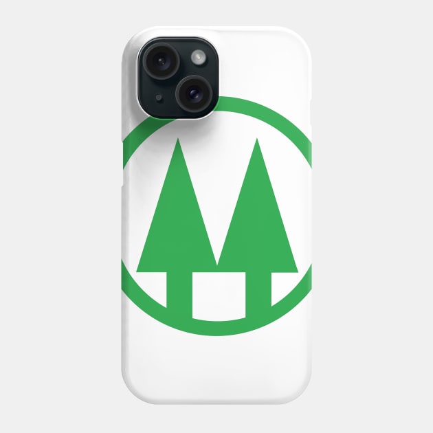TPM Logo Green Phone Case by TVVIN_PINEZ_M4LL