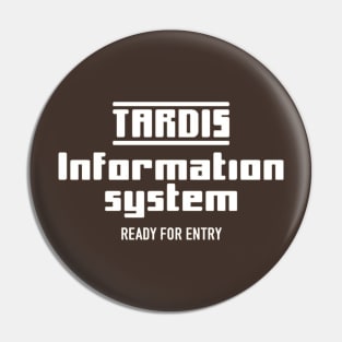 TARDIS Information System from 5th Doctor Who era Pin