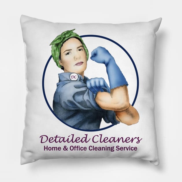 Detailed Cleaners Pillow by britbrat805