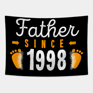 Father Since 1998 Happy Fathers Day Best Daddy Tapestry