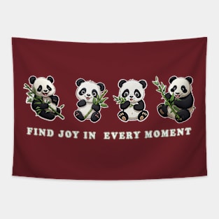 Joyful Pandas Tapestry