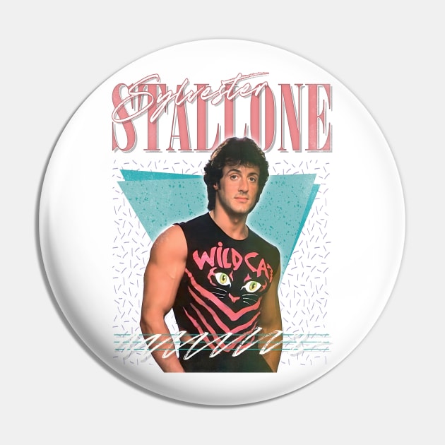 Sylvester Stallone /// 80s Retro Aesthetic Pin by DankFutura