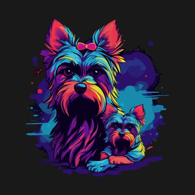 Yorkshire Terrier Fathers Day by JH Mart