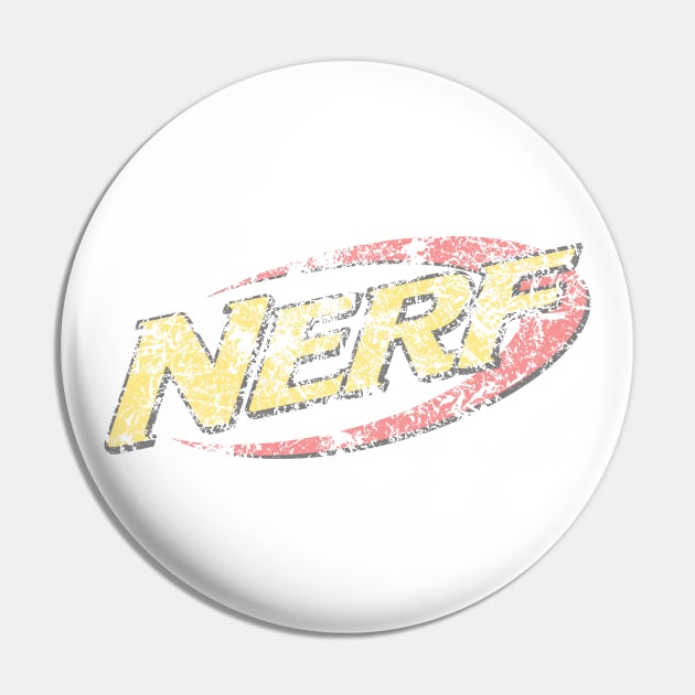 Nerf Logo (extremely worn and faded) Pin by GraphicGibbon