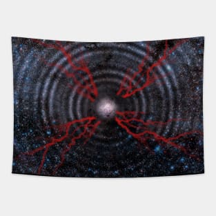 Galaxy Heart Tapestry
