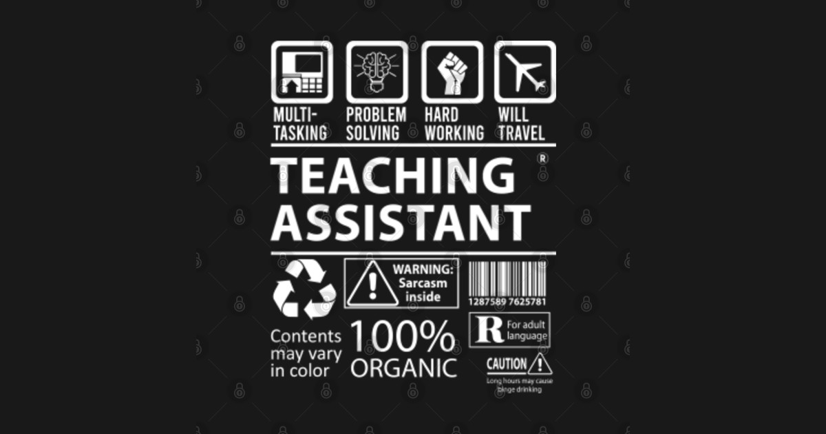 teaching assistant t shirts