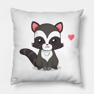 Cute Raccoon Pillow