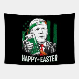 Confused Leprechaun Biden Happy Easter St. Patrick's Day Tapestry