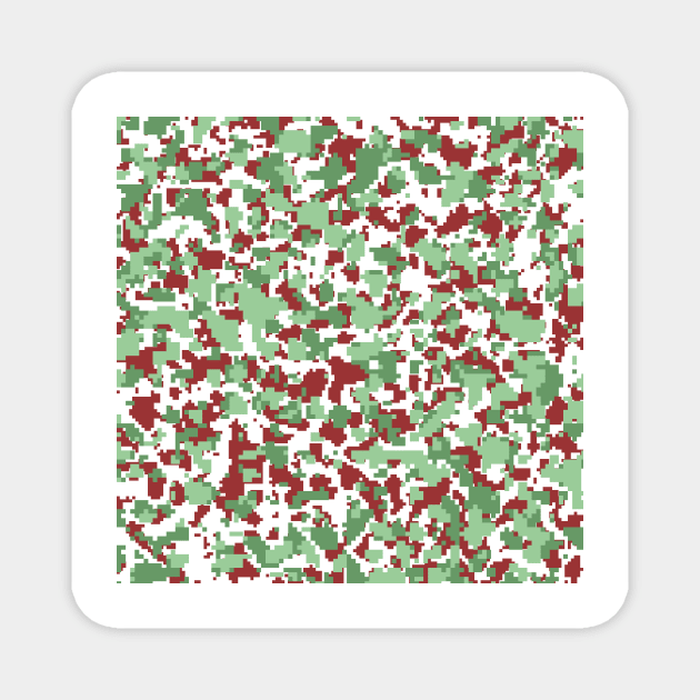 Green and coffee Camo pattern digital Camouflage Magnet by Tshirtstory