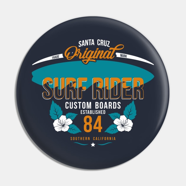 Surf rider Pin by RamsApparel08