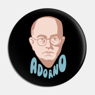 Theodor Adorno Face Pin