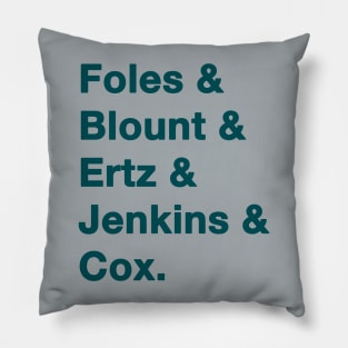 2017 Philadelphia Eagles Green Pillow