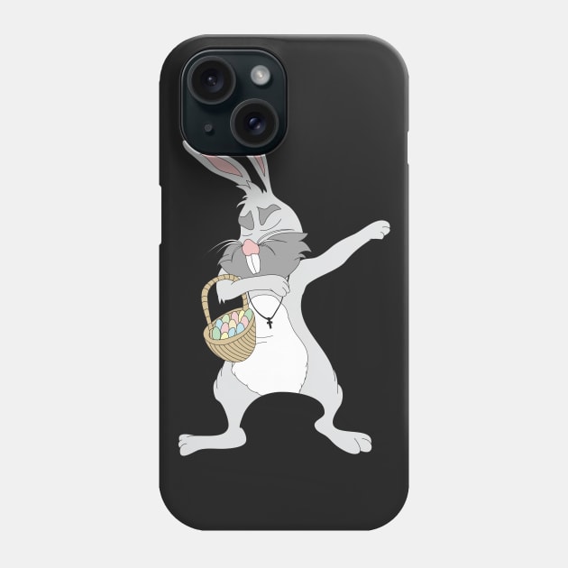 Dabbing Easter Bunny Phone Case by foxycated