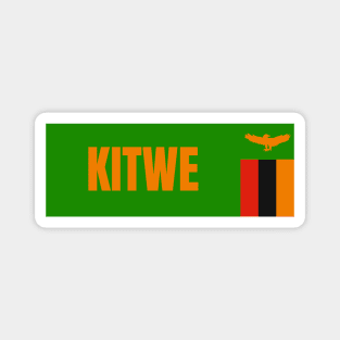 Kitwe City in Zambian Flag Magnet