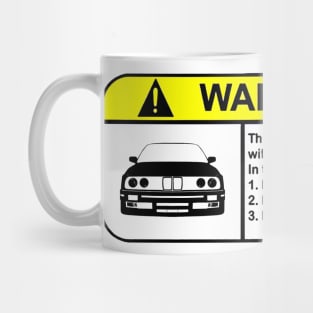 BMW 3 series, E30, illustration, black Coffee Mug