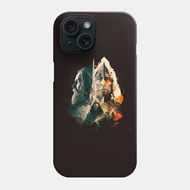 Colourful abstract illustration of Lord of the rings Phone Case by KOTYA