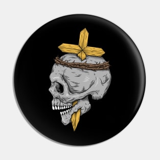 Sword skull Pin