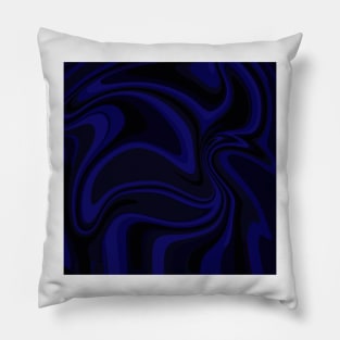 Blue paint drip Pillow