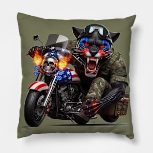 Patriot Panther Rider by focusln Pillow