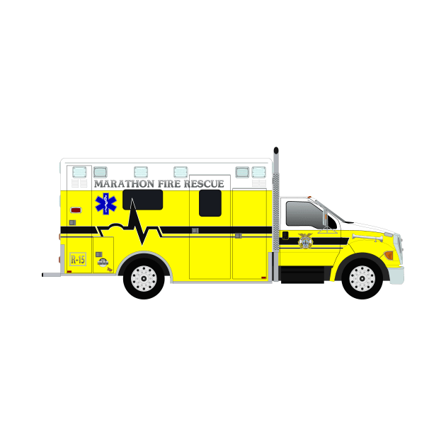 Marathon Florida Rescue Ambulance by BassFishin