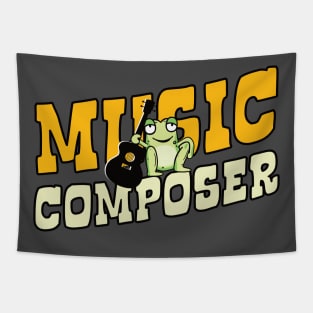 Music Composer funny frog Tapestry