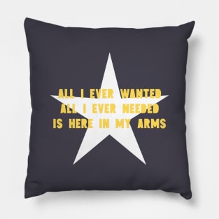 All I Ever Wanted, star, mustard Pillow
