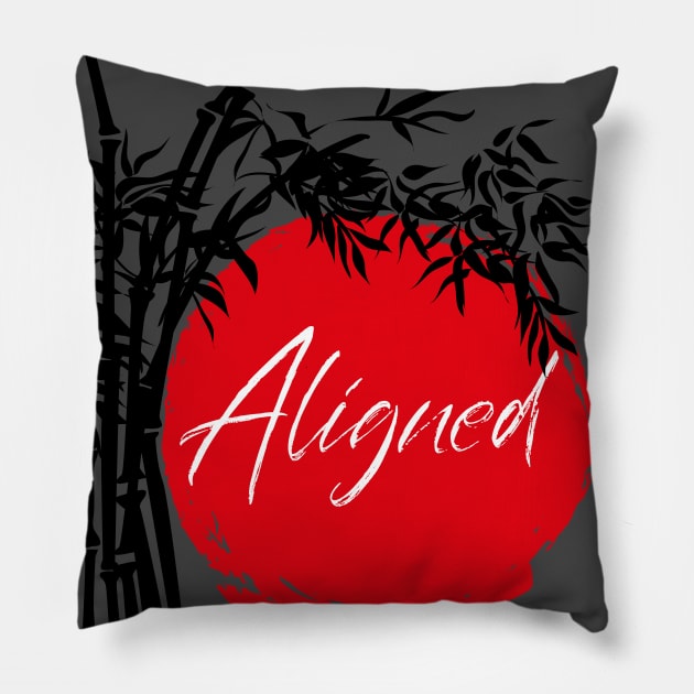 ALIGNED Pillow by EdsTshirts