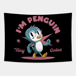 Cheerful Penguin Christmas Tapestry