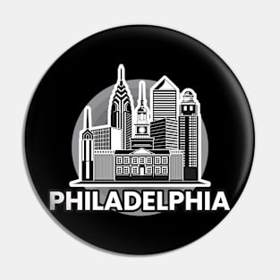 Philadelphia City Landscape Pin