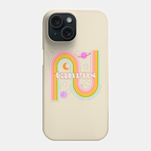 Taurus 70s Rainbow with Flowers Phone Case