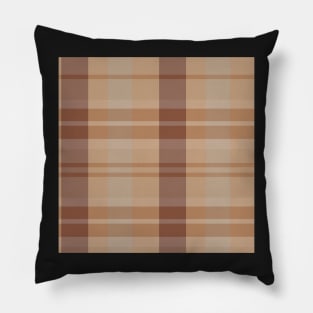 Light Academia Aesthetic Evander 1 Hand Drawn Textured Plaid Pattern Pillow