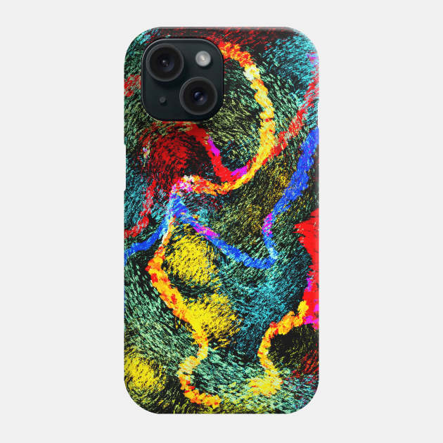 Lights of madness Phone Case by Joelartdesigns