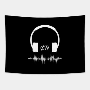 Headphone techno music lover cw Tapestry