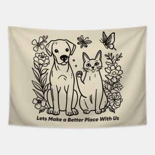 cute pets Tapestry