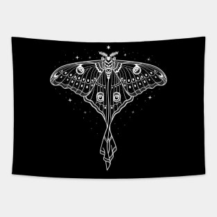 Starrry Luna Moth - Actias Luna Tapestry