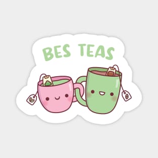 Cute Tea Mugs Bes Teas Besties Magnet