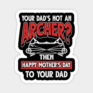 Funny Saying Archer Dad Father's Day Gift Magnet