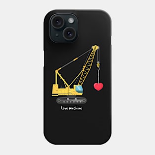 Construction Lifting Love Machines Valentine's Day Toddler Phone Case