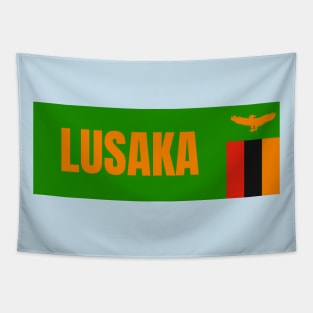 Lusaka City in Zambia Flag Tapestry