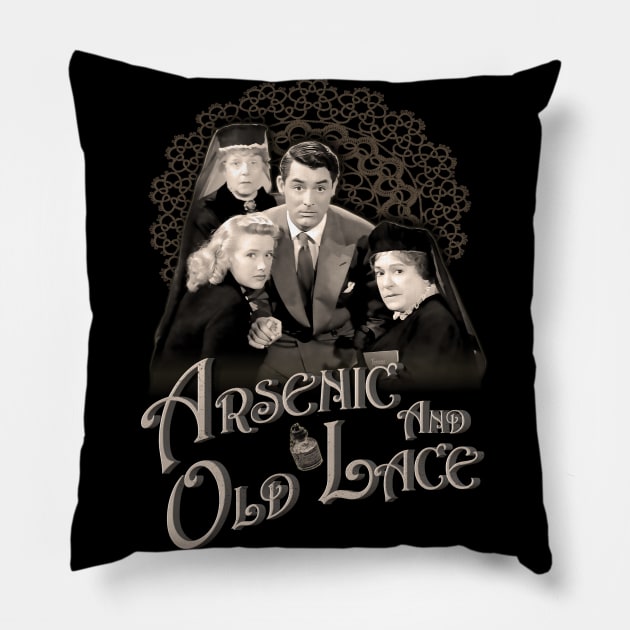 Arsenic And Old Lace Pillow by HellwoodOutfitters