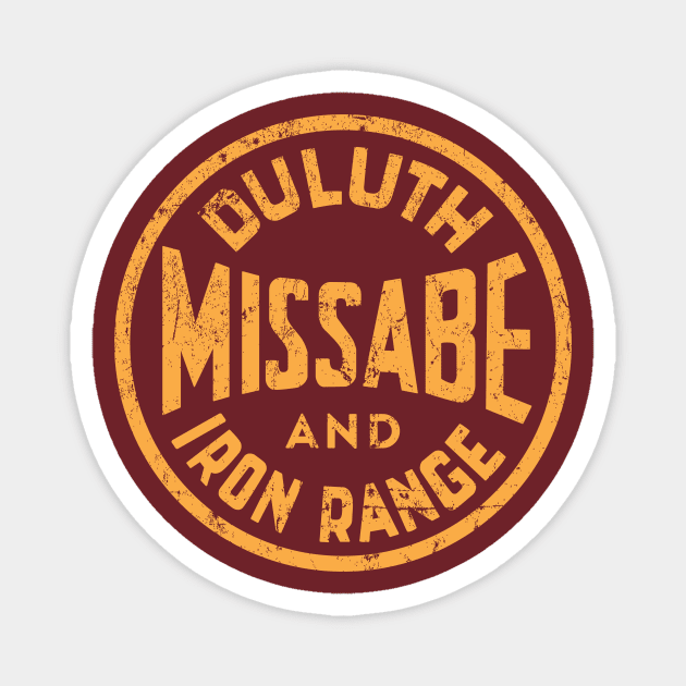 Duluth, Missabe and Iron Range Railway Magnet by MindsparkCreative