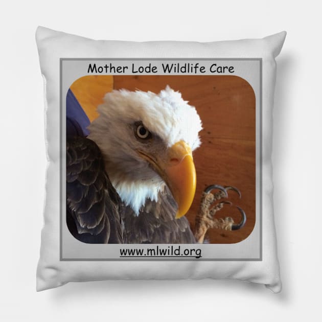 Eagle! Pillow by mlwildlifecare