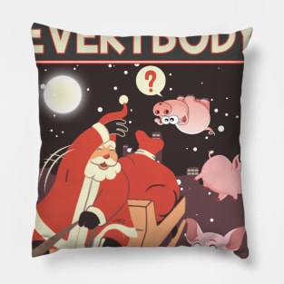 Pigs for everybody - Santa Clause Gift. Pillow