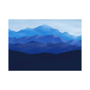 Blue Mountains | Mountain Scene | Mountain Landscapes | Alpine | Shades of Blue T-Shirt