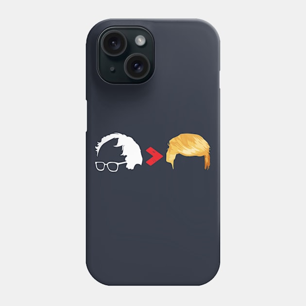 Bernie Sanders > Trump Phone Case by Rebrand