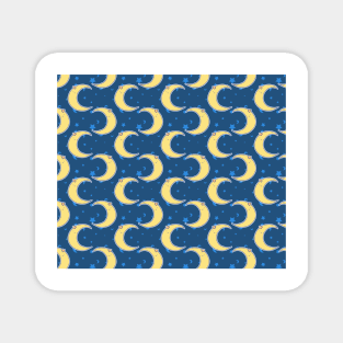 Cute crescent Moon Star Pattern Magnet