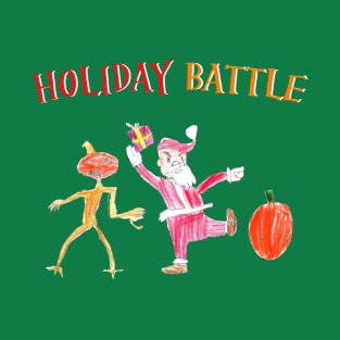 Christmas Halloween Battle T-Shirt