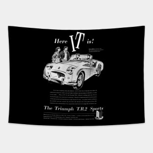 TRIUMPH TR2 - advert Tapestry