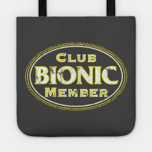 Bionic Club Member in Yellow and White/Distressed Tote