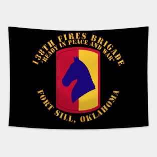 138th Fires Brigade - Ready in Peace and War - Fort Sill Ok Tapestry